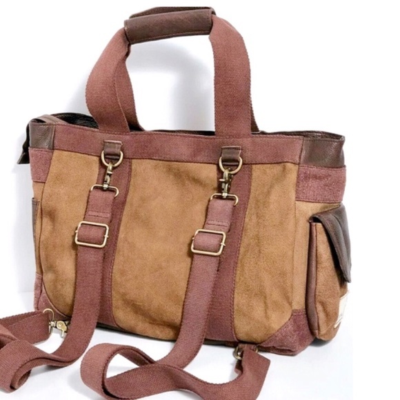 FREE PEOPLE Distressed Leather Convertible Tote - Picture 3 of 10